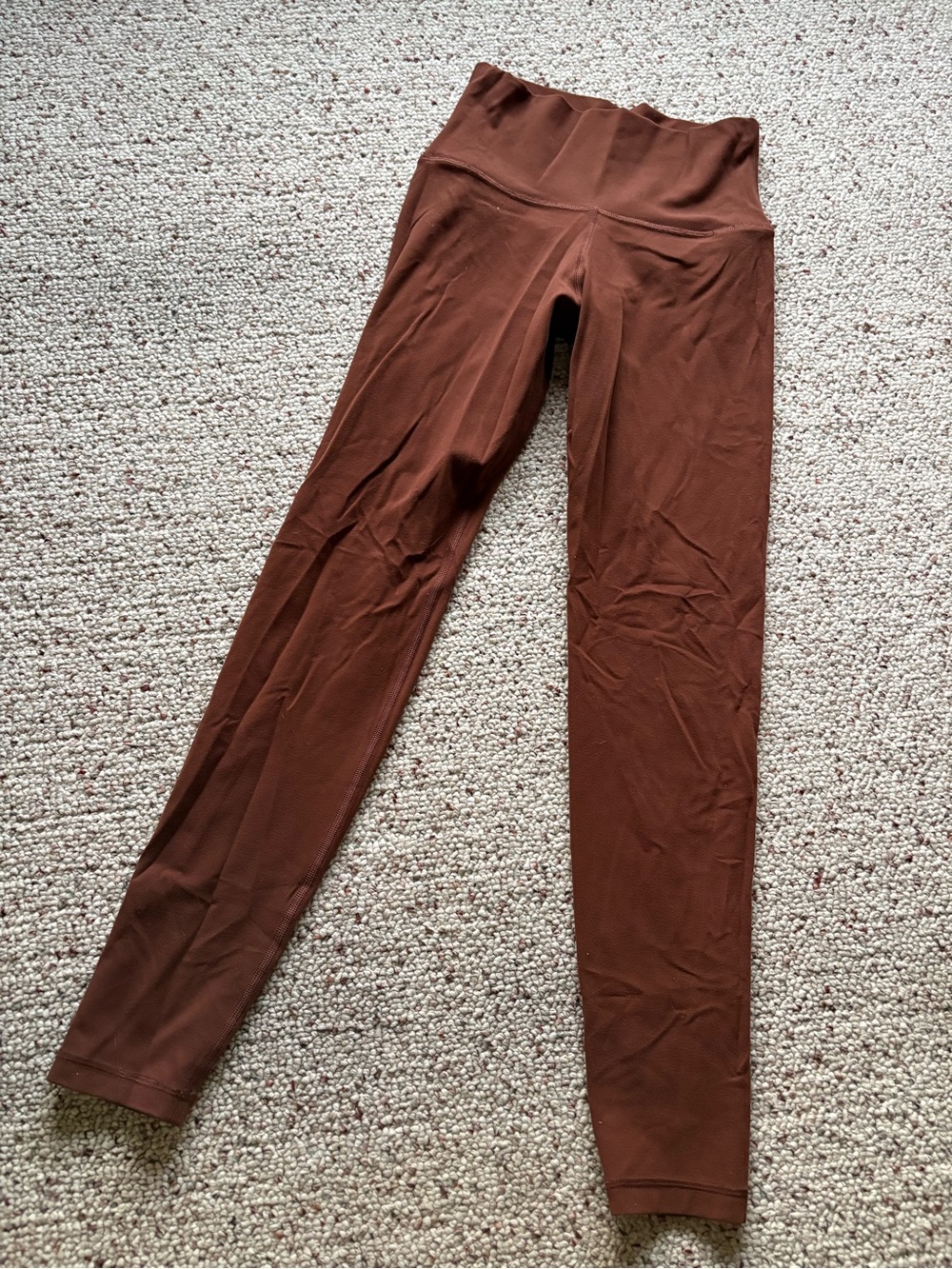 Aritzia Brown High-Waist Leggings